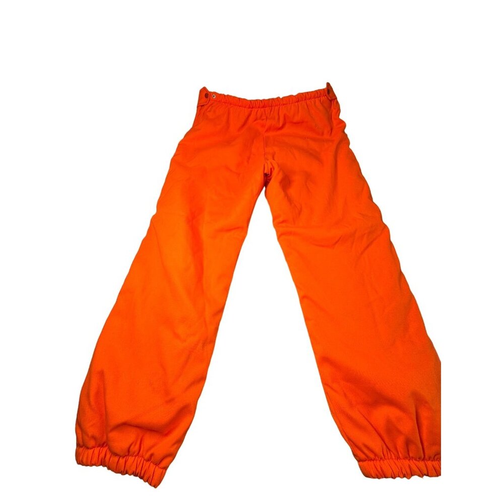 Vintage Weatherguard Mens XL Pants Blaze Orange Hunting Insulated Leg Zip New